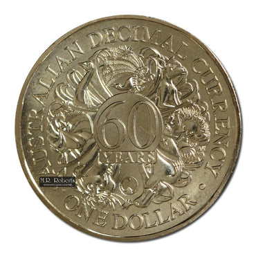 $1 2026 60th Anniversary Decimal Currency Map Counterstamp Set of 5