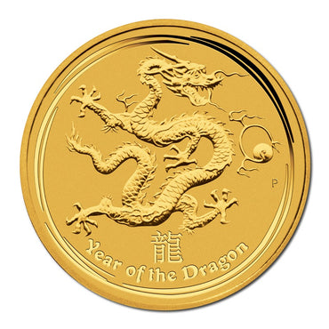 2012 Year Of The Dragon 1/10oz Gold UNC