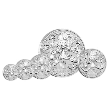 2024 Year of the Dragon Silver Coins UNC