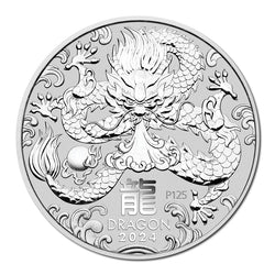 2024 Year of the Dragon Silver Coins UNC