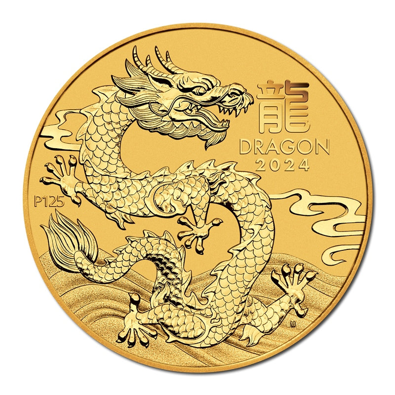 2024 Year of the Dragon Gold Coins UNC