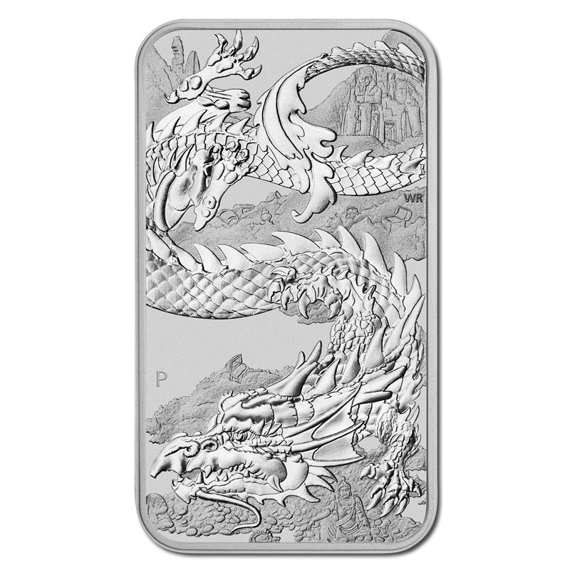 2023 Dragon 1oz Silver Rectangular Coin UNC