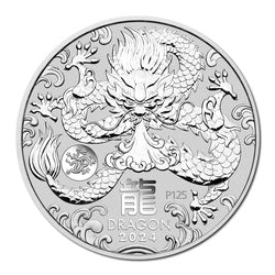 2024 Year of the Dragon Silver 1oz UNC Dragon Privymark