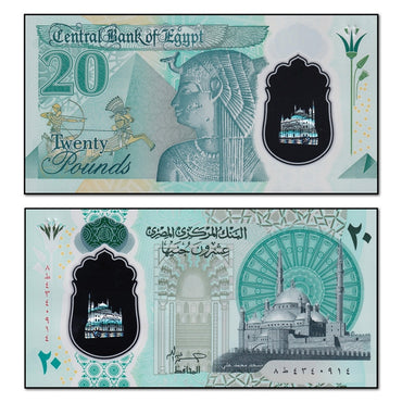 Egypt 2023 20 Pounds Polymer P.82 CFU #2468