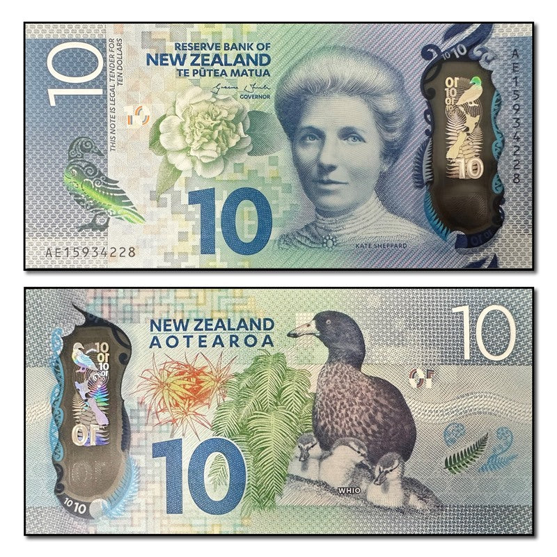 New Zealand 2015 10 Dollars P.192 CFU