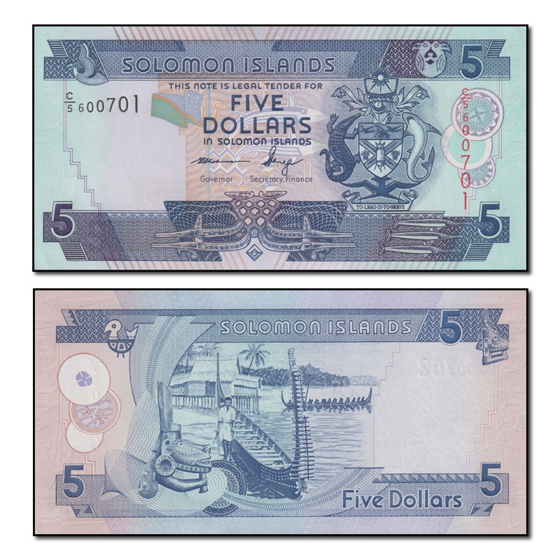 Solomon Islands (2004-2018) 5 Dollars P.26 CFU