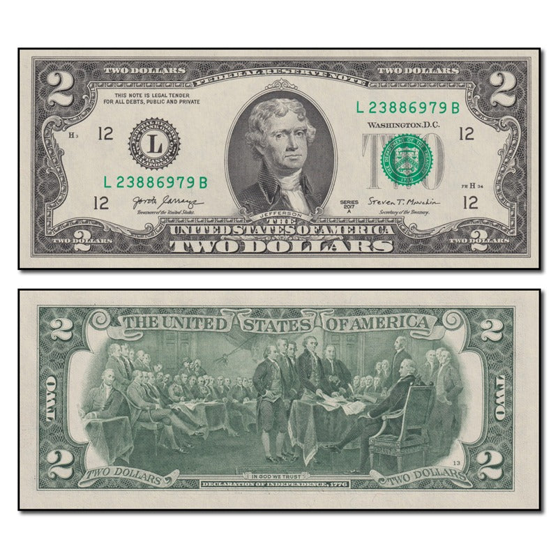 United States of America (USA) 2017a 2 Dollars P.545 CFU