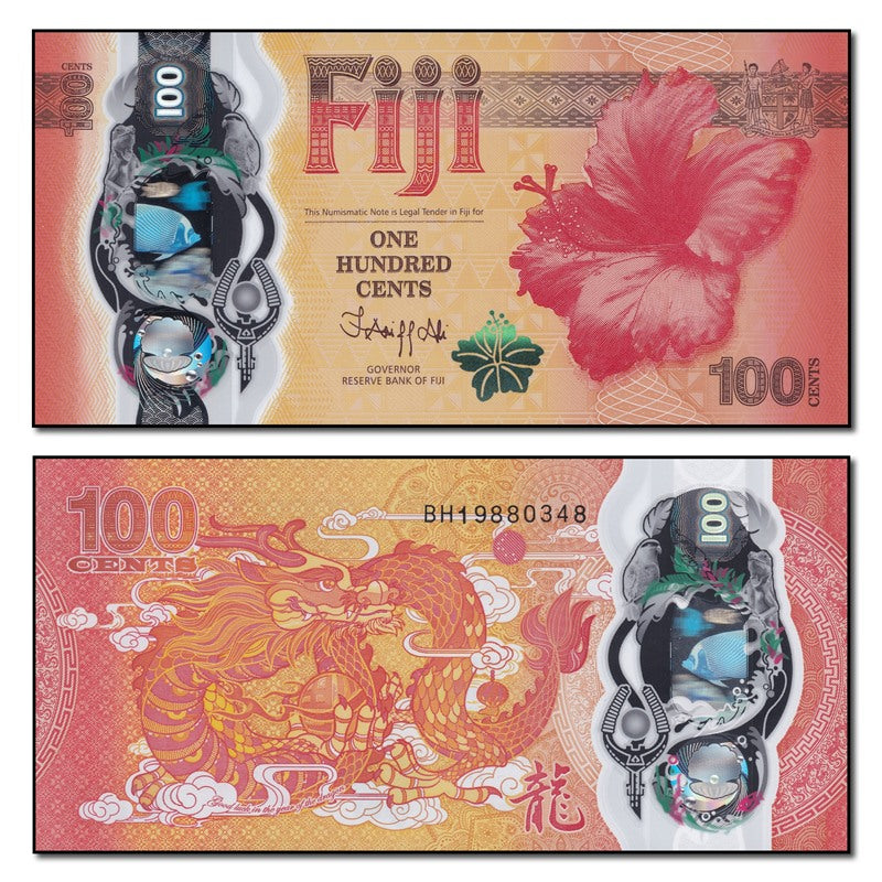 Fiji 2023 100 Cents Polymer P.124 CFU