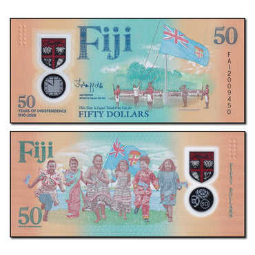 Fiji 2020 50 Dollar Polymer P.121 CFU