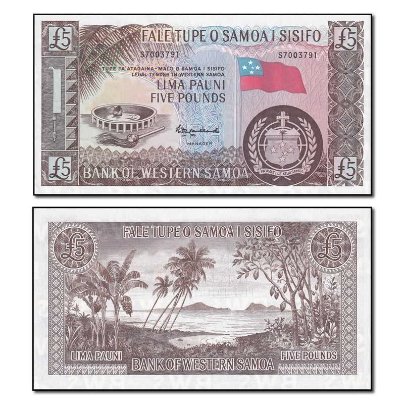 Samoa 1963 (2020) 5 Pounds P.15CS CFU FBN2433