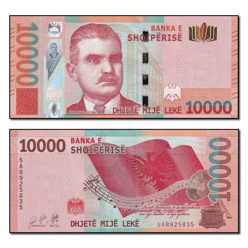 Albania 2019 10,000 Leke P.81 CFU
