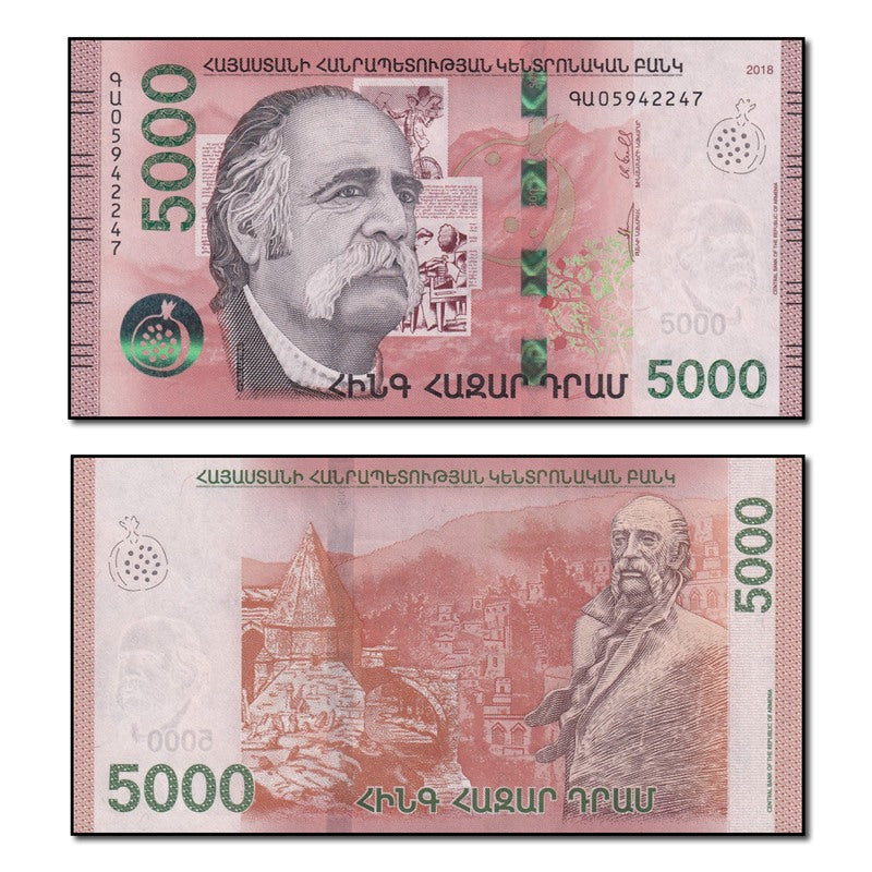 Armenia 2018 5000 Dram P.63 CFU