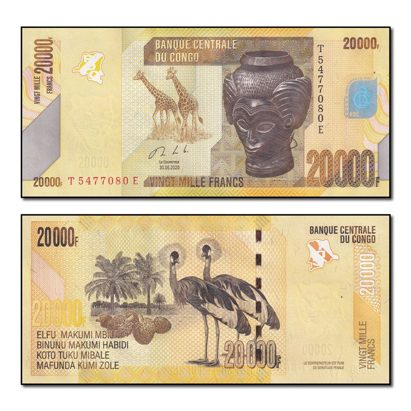 Congo Democratic Republic 2020 20,000 Francs P.104a