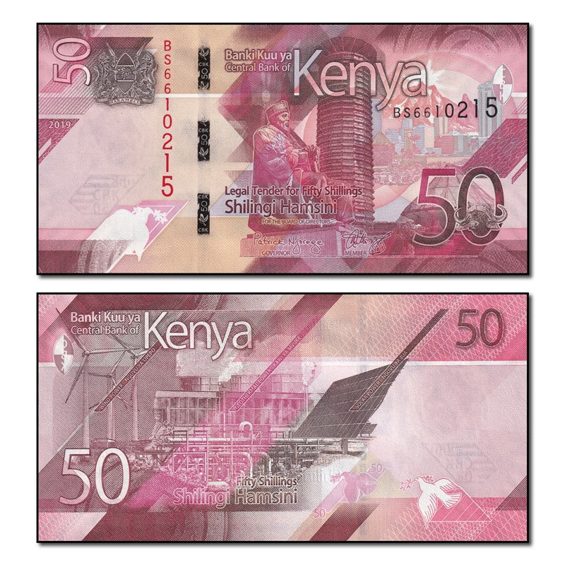 Kenya 2019 50 Shillings P.52 CFU