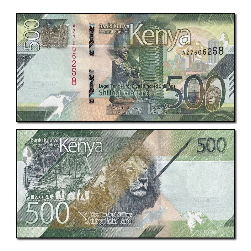 Kenya 2019 500 Shillings P.55 CFU