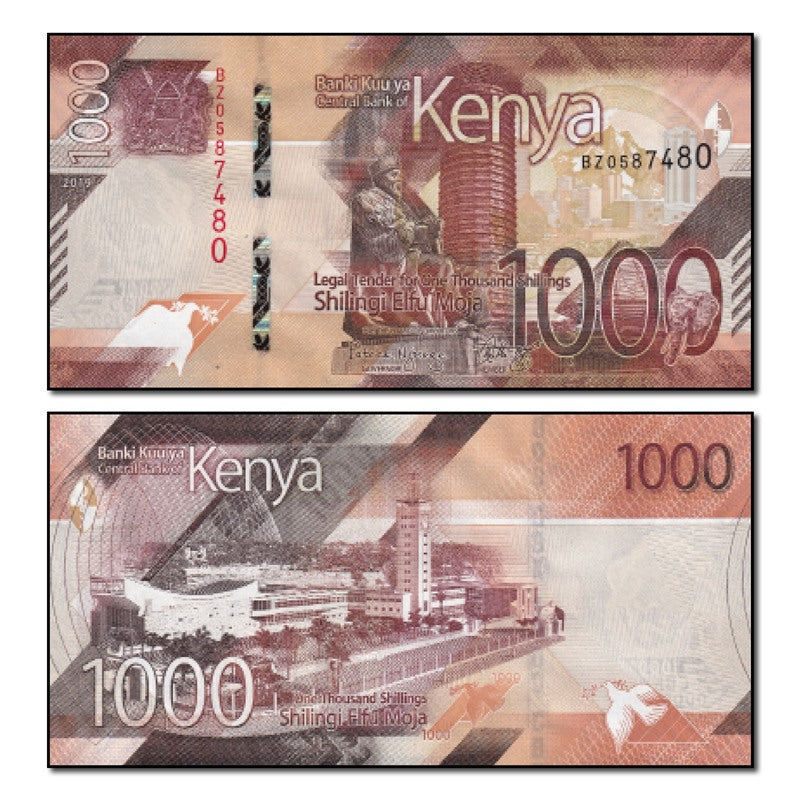 Kenya 2019 1000 Shillings P.56 CFU