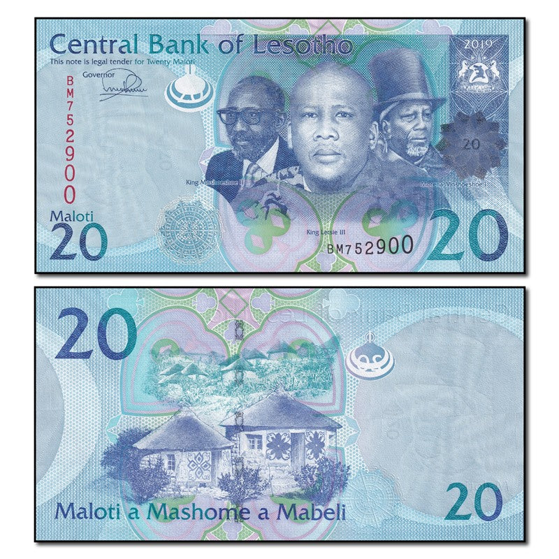 Lesotho 2019 20 Maloti P.22 CFU