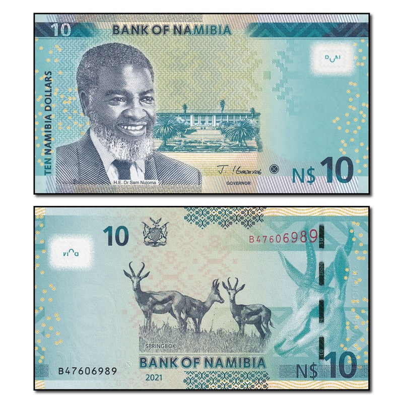 Namibia 2021 10 Nam. Dollars P.16 CFU