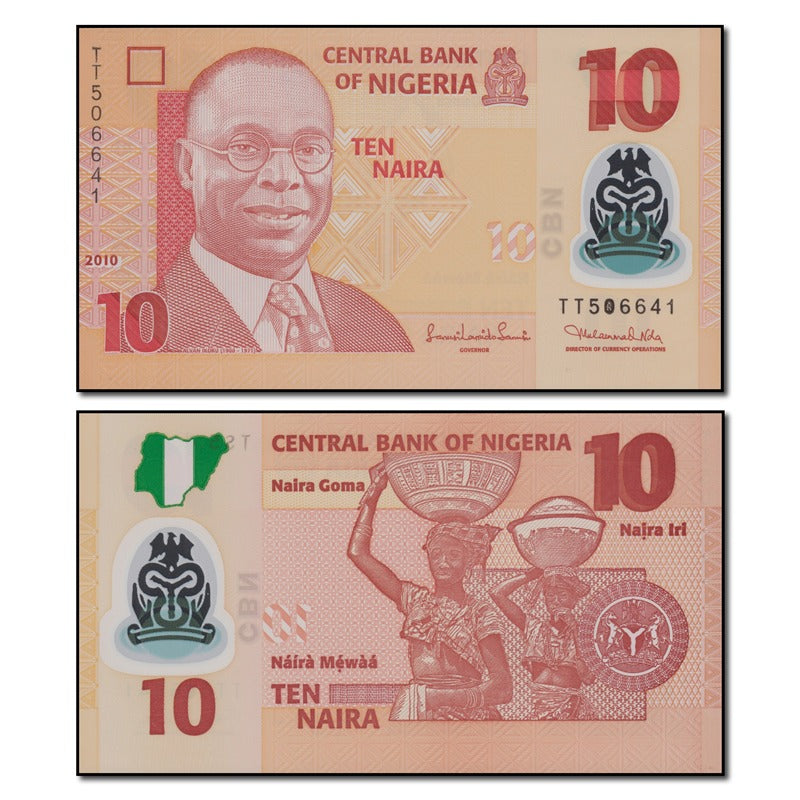 Nigeria 2009-2024 10 Naira P.39 CFU