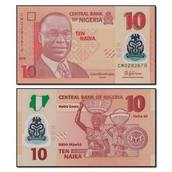 Nigeria 2009-2024 10 Naira P.39 CFU