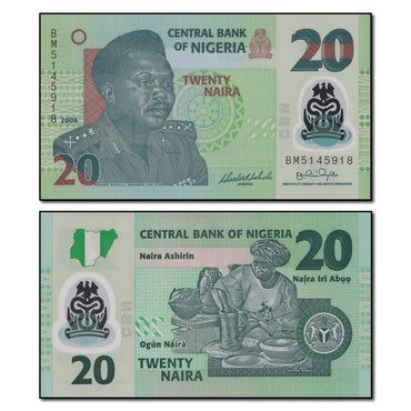 Nigeria 2006-2024 20 Naira P.34 CFU