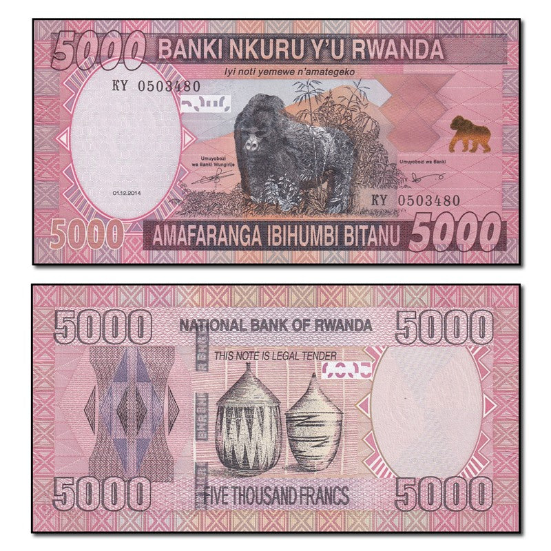 Rwanda 2014 5000 Francs P.41 CFU