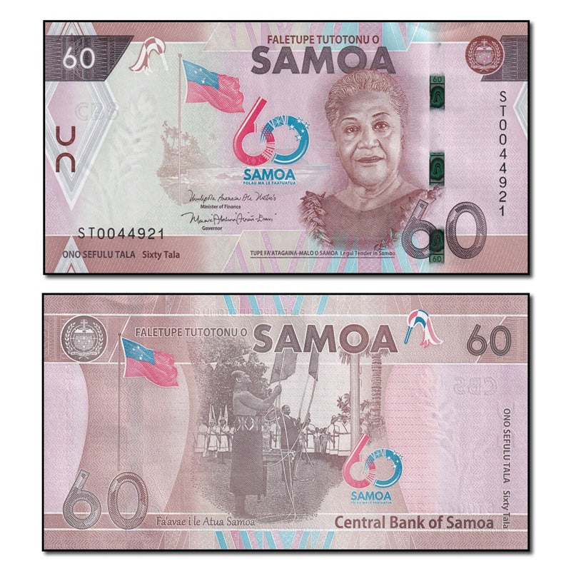 Samoa 2023 60 Tala Commemorative P.46 CFU