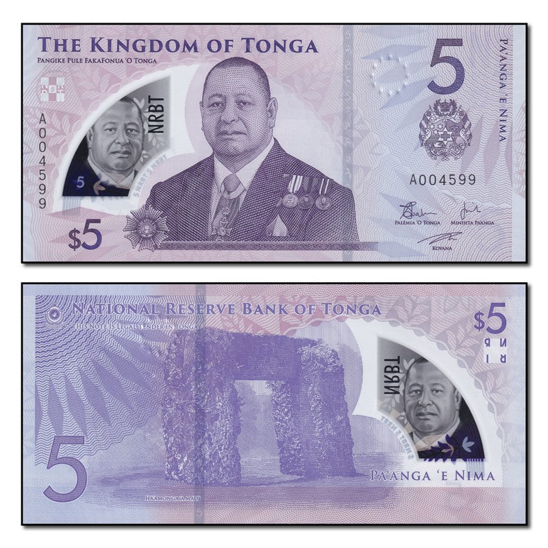 Tonga 2023 5 Pa'anga  P.51 CFU