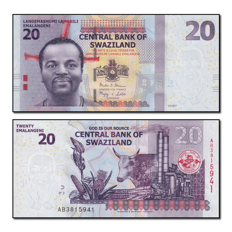 Eswatini (Swaziland) 2017 20 Emalangeni P.37c