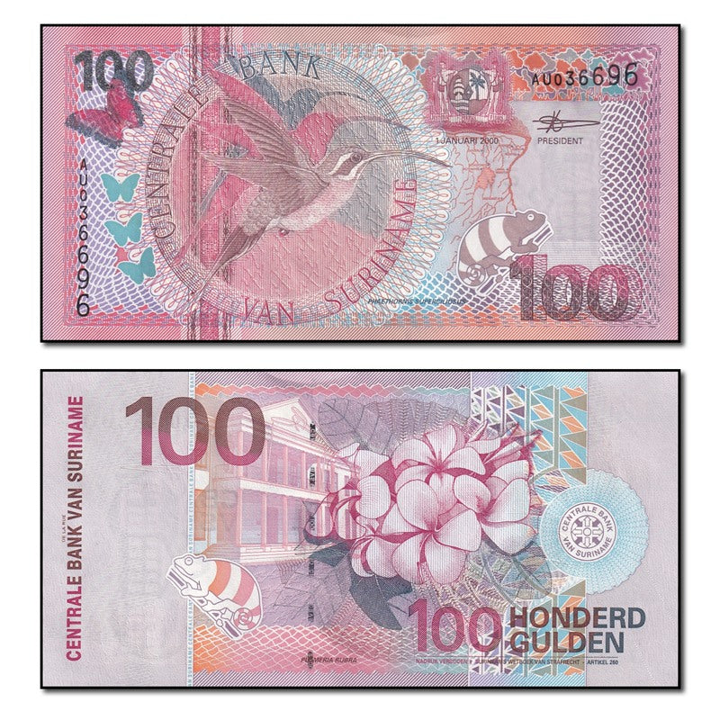 Suriname 2000 100 Gulden P.149 CFU