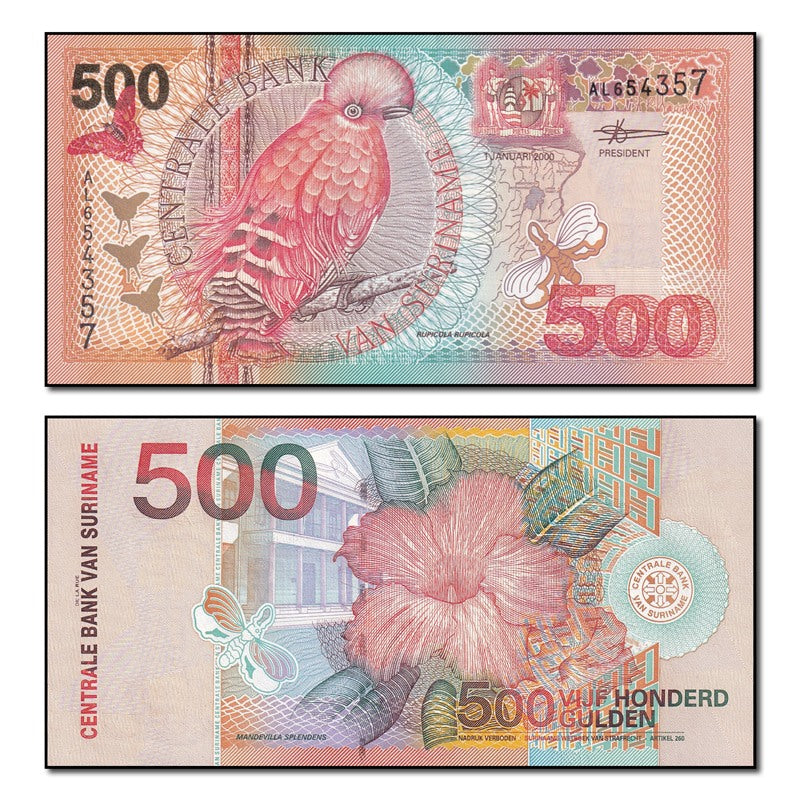 Suriname 2000 500 Gulden P.150 CFU