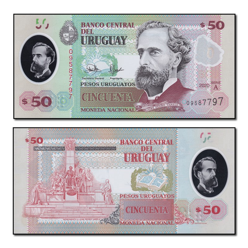 Uruguay 2020 50 Pesos Polymer P.102 CFU