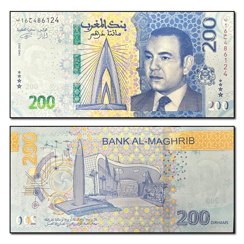 Morocco 2023 200 Dirhams P.82 CFU