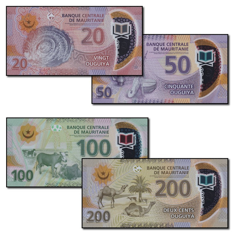 Mauritania 2017-2020 20-200 Ouiguiya Set of 4 CFU