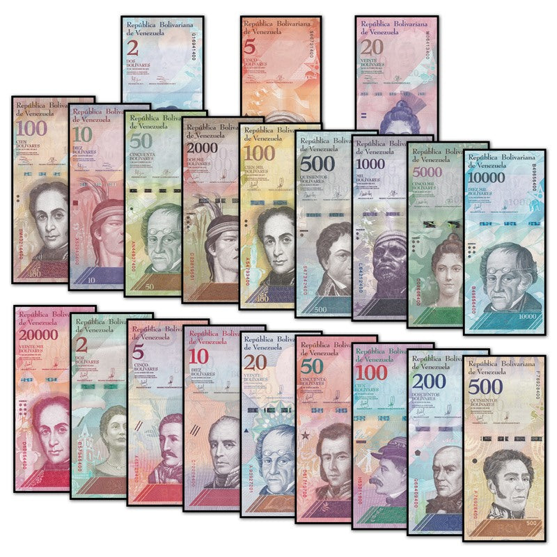 Venezuela 2012-2018 Bolivares Set of 21 CFU