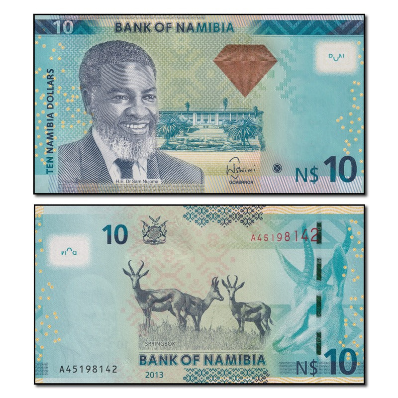Namibia 2013 10 Nam. Dollars P.11 CFU