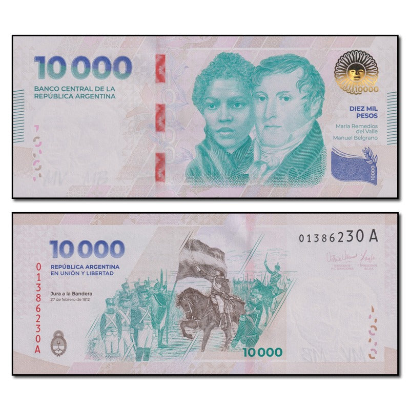 Argentina (2024) 10,000 Pesos P.369a CFU