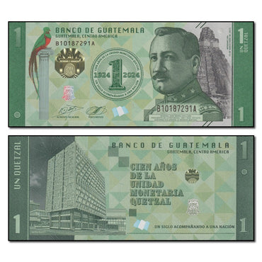 Guatemala 2024 1 Quetzal P.129 CFU