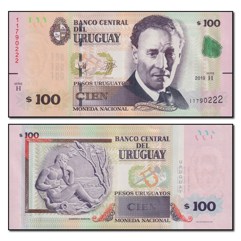 Uruguay 2019 100 Pesos P.95b CFU