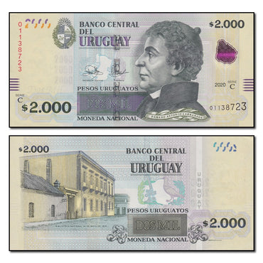 Uruguay 2020 2000 Pesos P.99b CFU