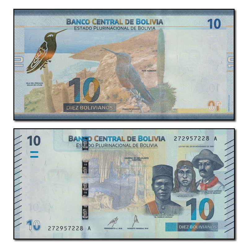 Bolivia (2018) 10 Bolivianos P.248 CFU