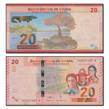 Bolivia (2018) 20 Bolivianos P.249 CFU
