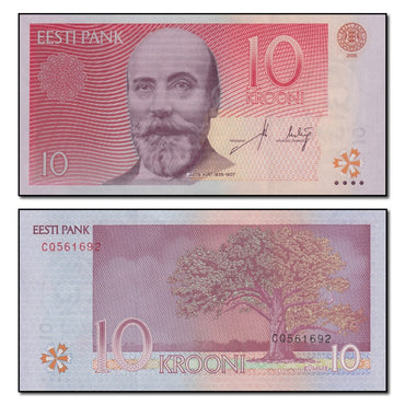Estonia 2006-2007 10 Krooni P.86 CFU
