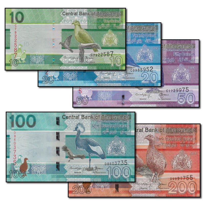 Gambia 2023 10-200 Dalasis Set of 5 CFU