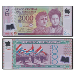 Paraguay 2008-2023 2000 Guaranies P.228 CFU