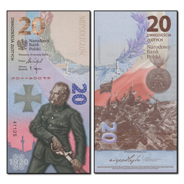 Poland 2020 20 Zlotych Inc. folder P.194 CFU