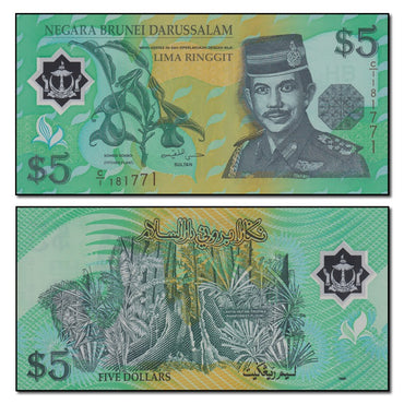 Brunei 1996-2002 5 Ringgit P.23 CFU