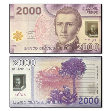 Chile 2009-2021 2000 Pesos P.162 CFU