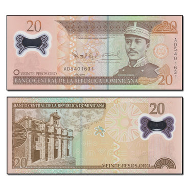 Dominican Republic 2009 20 Pesos Oro P.182 CFU