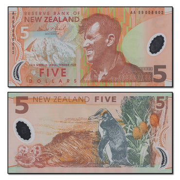 New Zealand 1999 5 Dollars P.185a CFU